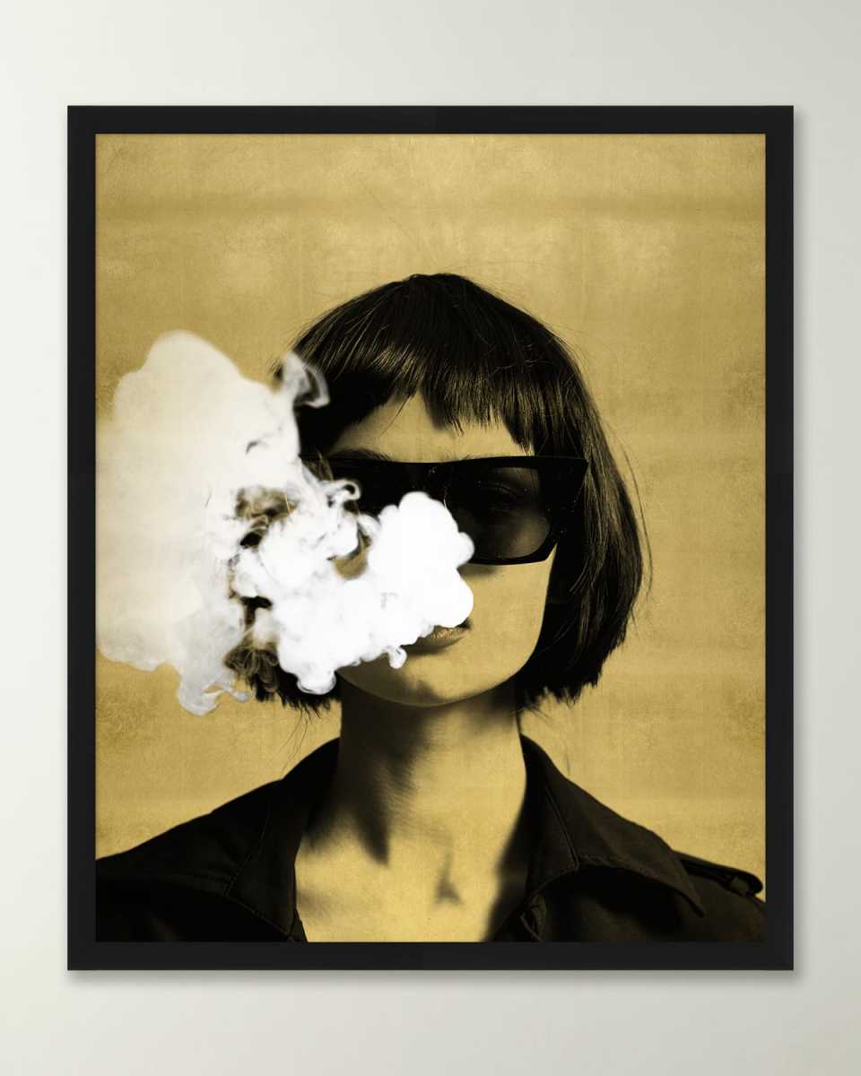 "Blowing Smoke" Framed Giclee